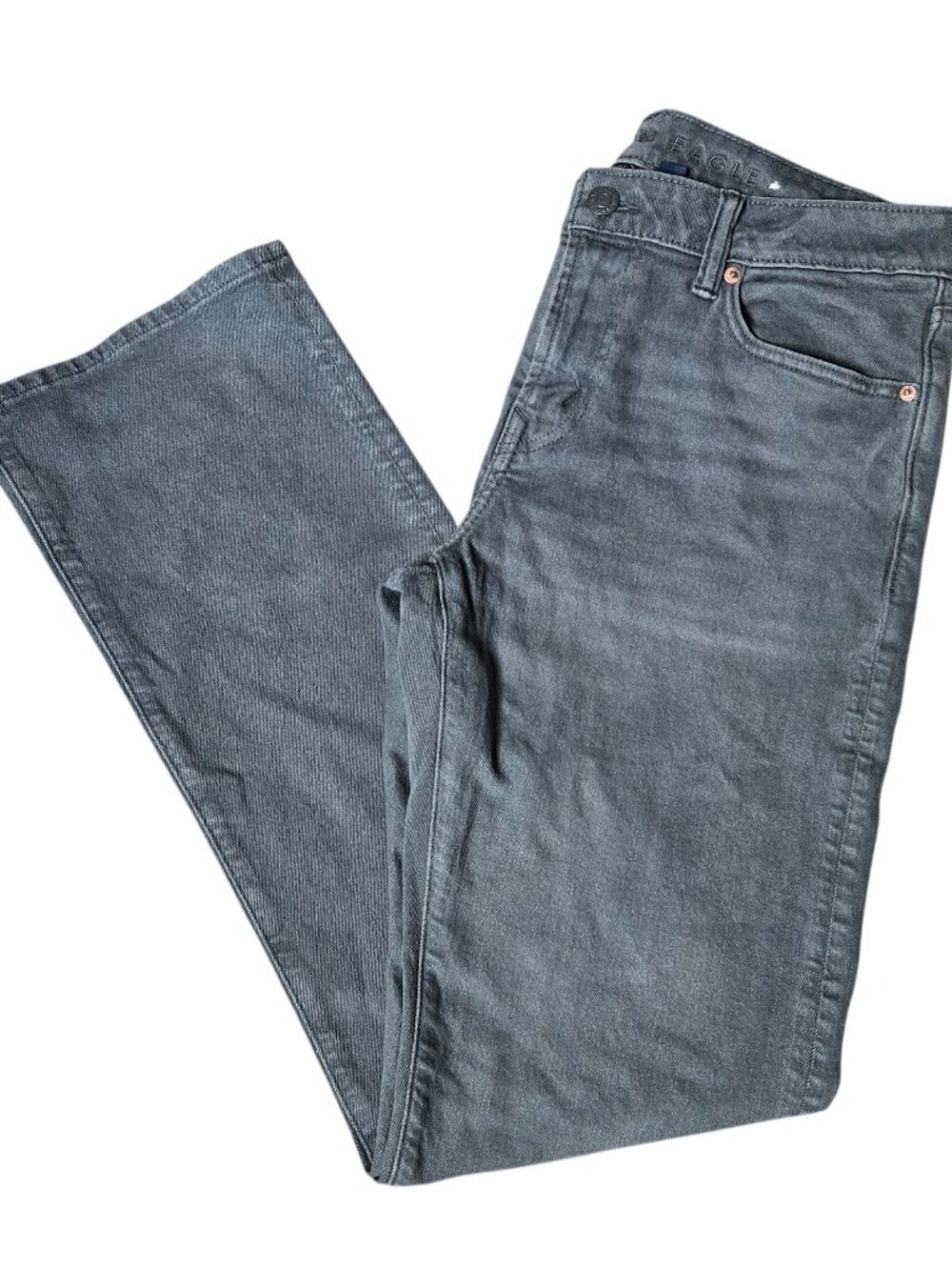 NWT American Eagle AirFlex Original Bootcut Jeans Men's 32x34 Gray Denim Edgy